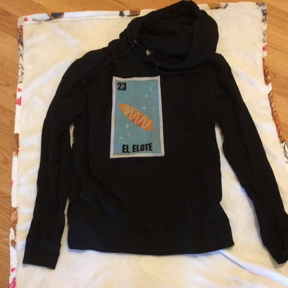 Elote loteria hoodie worn once